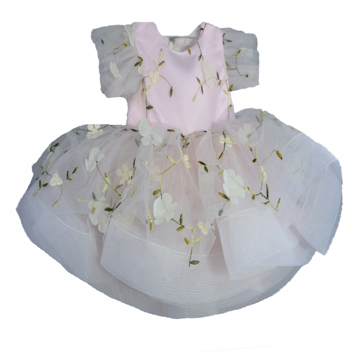 Set 2 piese rochie eleganta si bentita pentru fete Colibri 1377 [2]