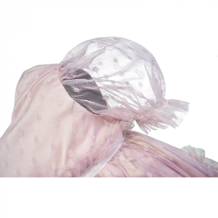 Set 2 piese rochie eleganta si bentita pentru fete Colibri RCLB-4, Roz [3]