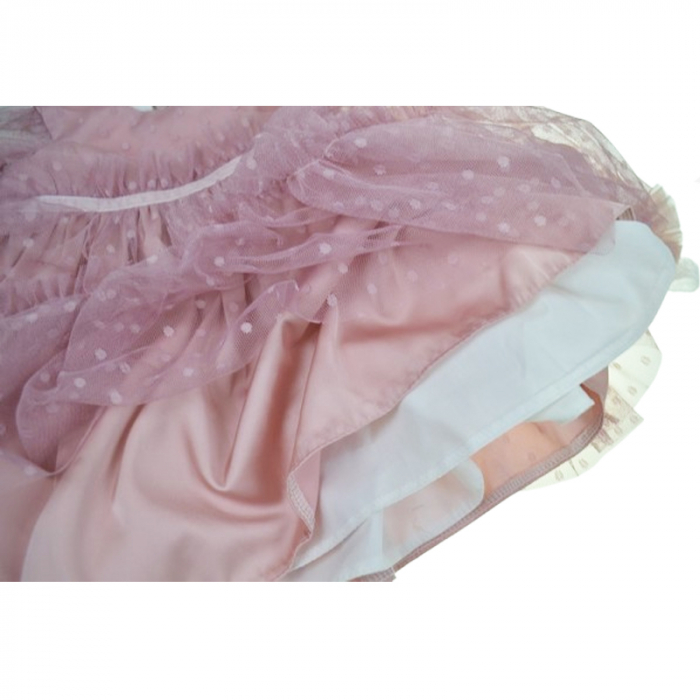Set 2 piese rochie eleganta si bentita pentru fete Colibri RCLB-4, Roz [5]