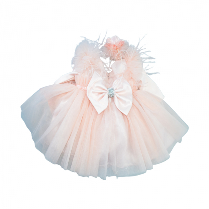 Set 3 piese rochie eleganta pentru fete Micul Vip SBF-3, Roz [2]