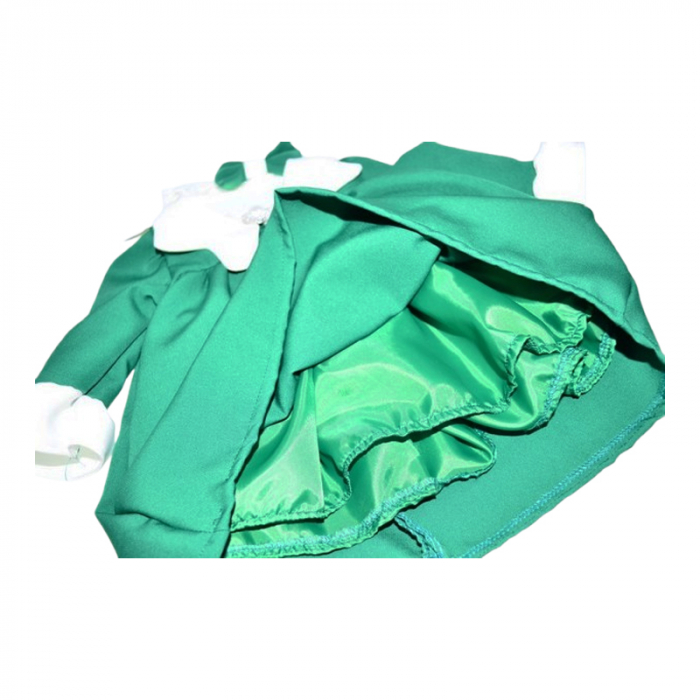 Set 2 piese rochie eleganta si bentita pentru fete, Mini Junior RCMJ2703-2, Verde [4]