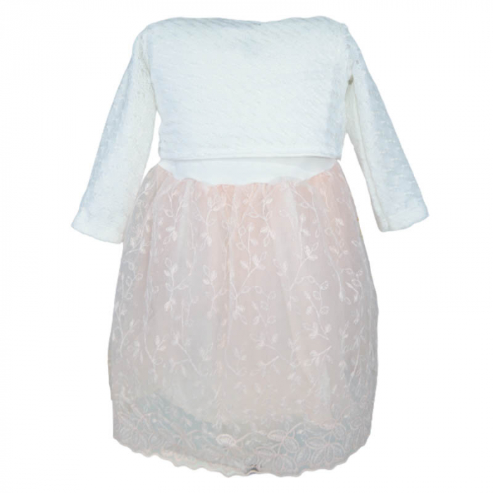 Set 2 piese rochie eleganta si bolero pentru fete Cankus 270323-C, Coral [2]