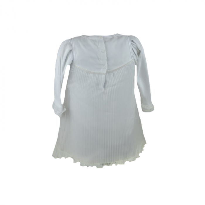 Set 2 piese rochie si body pentru fete Mini Junior 90-50A-74-cm, Alb [2]