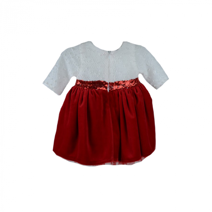 Set 2 piese rochie si turban pentru fete Colibri 280-62R-3-luni-62-cm, Rosu [3]