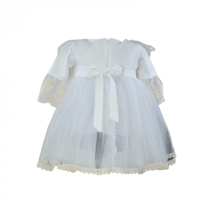 Set 2 piese rochita eleganta si bentita pentru fete Mini Junior, RCH-MJ1A, Alb [2]