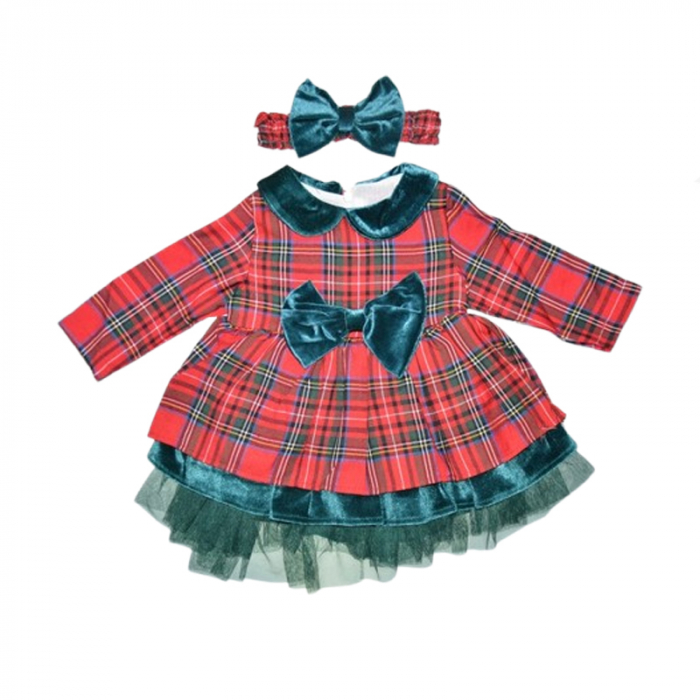 Set 2 piese rochita si bentita pentru fete Mini Junior RCH-5310, Rosu [4]