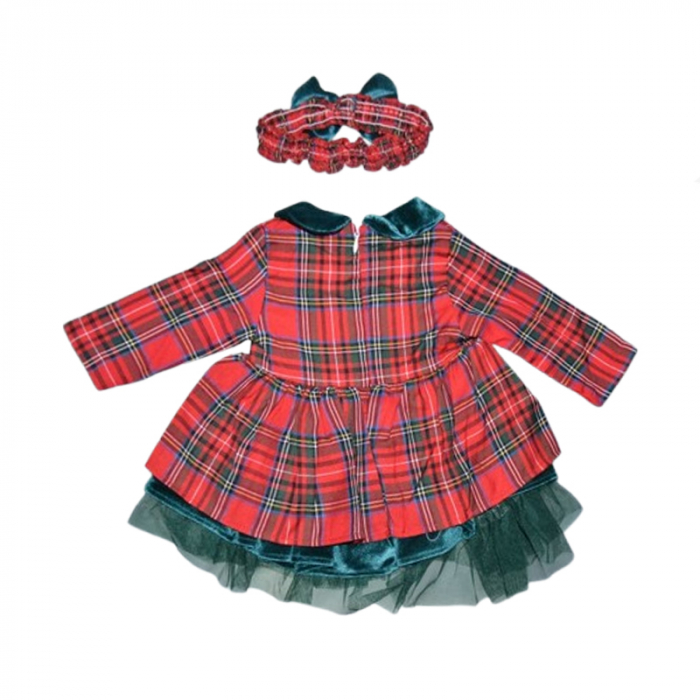 Set 2 piese rochita si bentita pentru fete Mini Junior RCH-5310, Rosu [6]