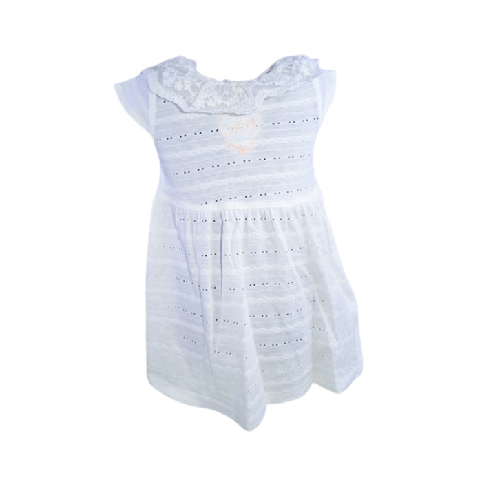 Set 2 piese rochita si bolero pentru fete, Mini Junior 20330A, Alb [3]