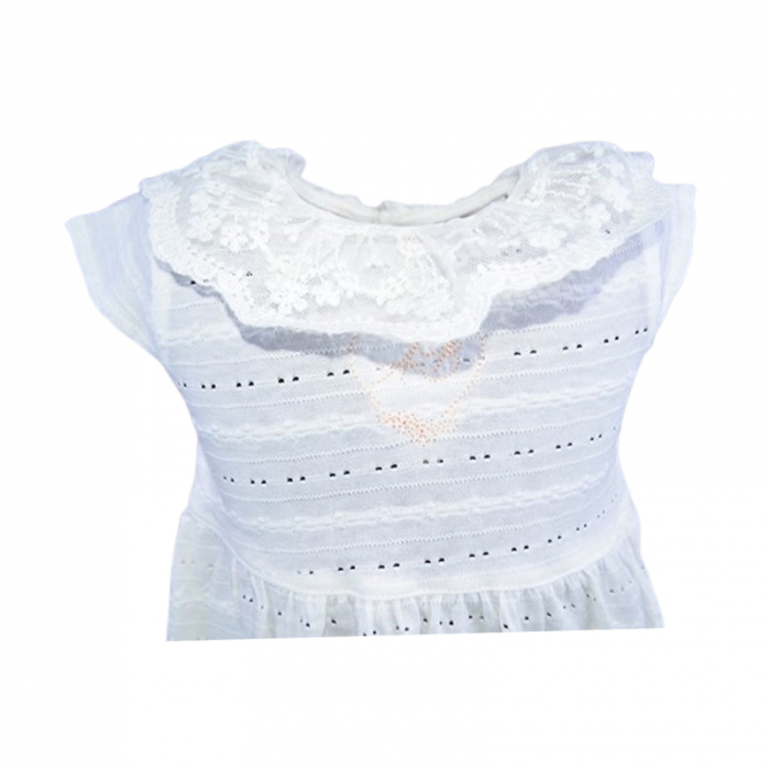 Set 2 piese rochita si bolero pentru fete, Mini Junior 20330A, Alb [4]