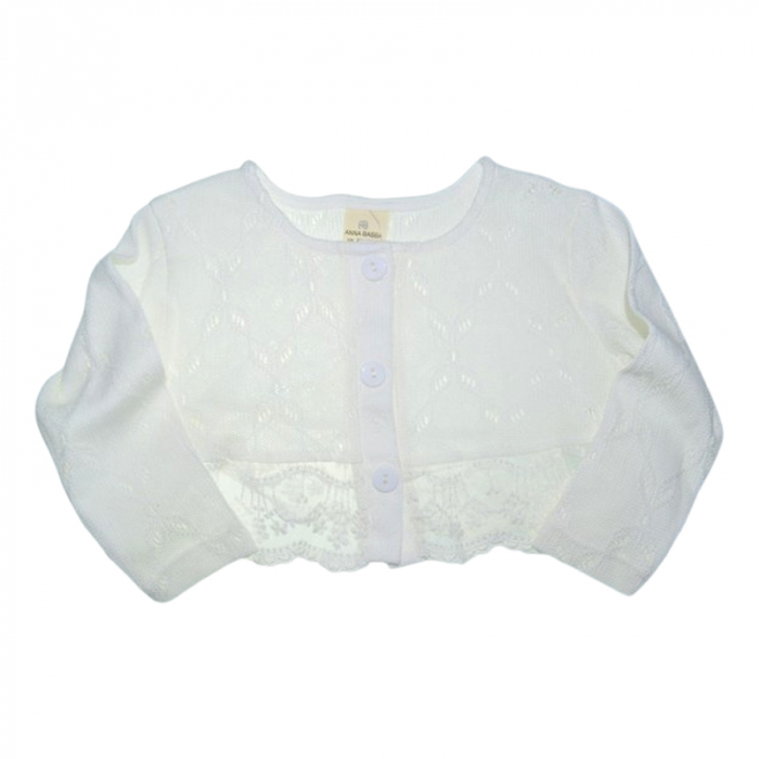 Set 2 piese rochita si bolero pentru fete, Mini Junior 20330A, Alb [8]