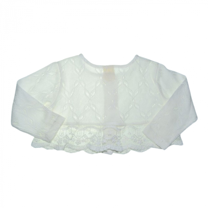 Set 2 piese rochita si bolero pentru fete, Mini Junior 20330A, Alb [9]