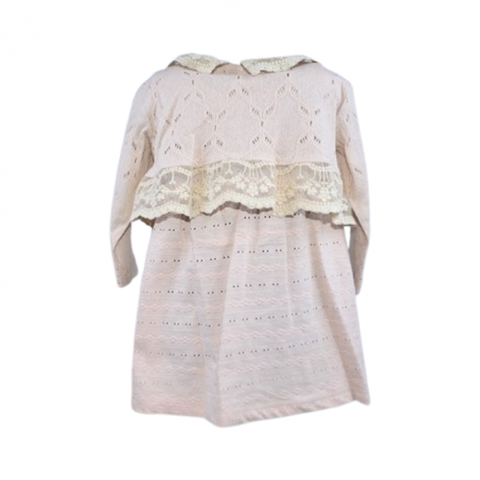 Set 2 piese rochita si bolero pentru fete, Mini Junior 20330R, Roz [2]