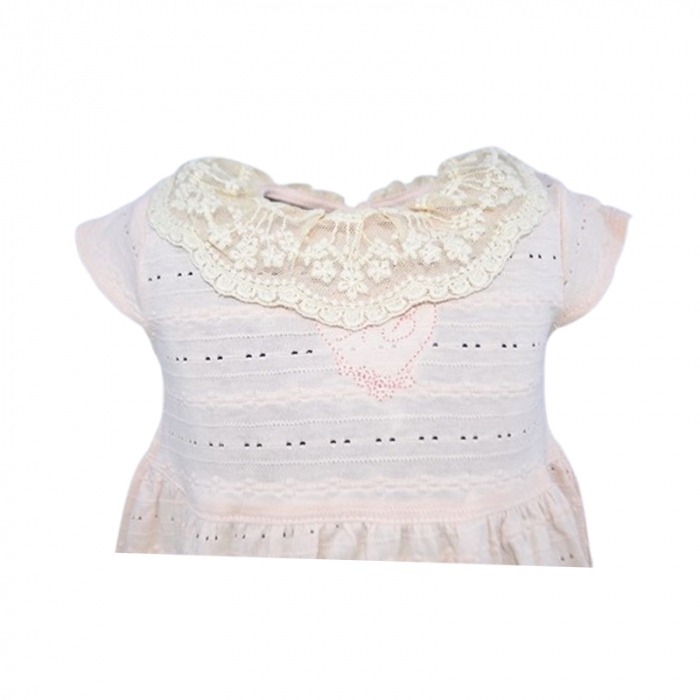 Set 2 piese rochita si bolero pentru fete, Mini Junior 20330R, Roz [4]