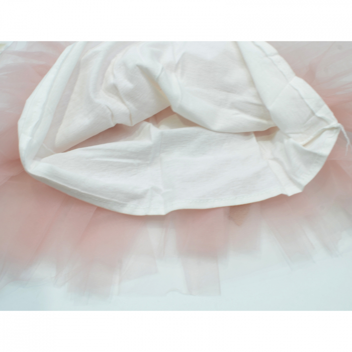 Set 2 piese rochita si bolero pentru fete Mini Junior BBW-11-68, Roz [3]