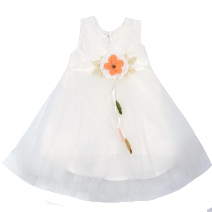 Set 2 piese rochita si bolero pentru fete Mini Junior BBW-12-68, Alb [3]