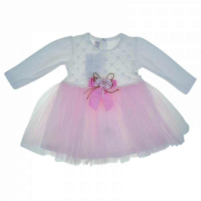 Set 2 piese rochita si bolero pentru fete Mini Junior RCH-481, Alb [4]
