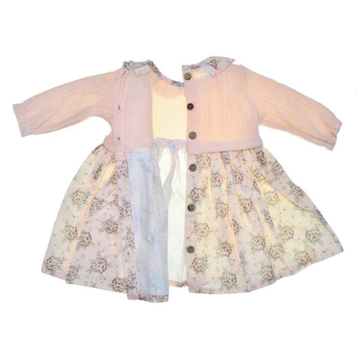 Set 2 piese rochita si caciula pentru fete Mini Junior COMP-4638, Roz [2]