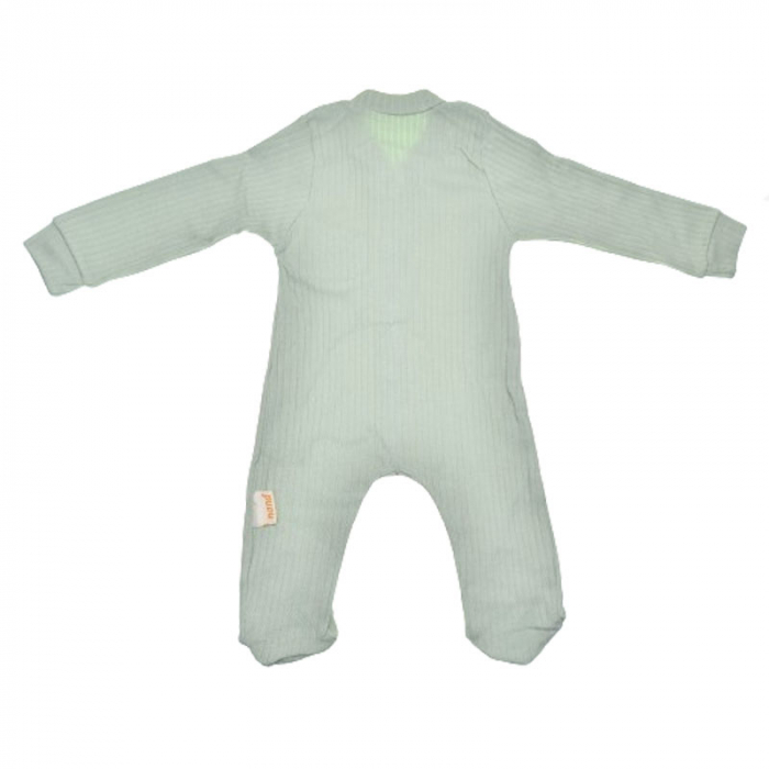 Set 2 piese salopeta cu maneca lunga si caciula Mini Junior SBMJ-18, Verde [2]