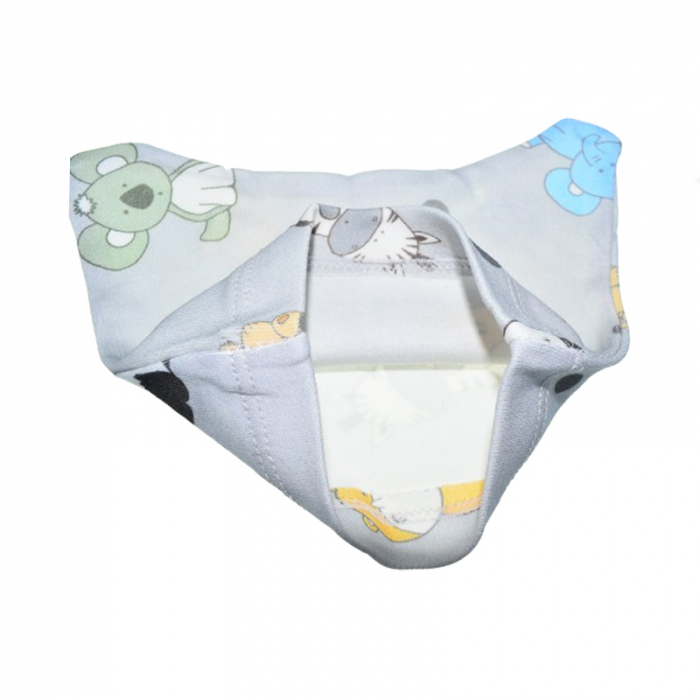Set 2 piese salopeta cu maneca lunga si caciula pentru baieti Mini Junior SETMJ-4, Albastru [6]