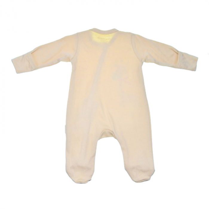 Set 2 piese salopeta cu maneca lunga si caciula pentru copii Mini Junior SETMJ-8, Bej [4]