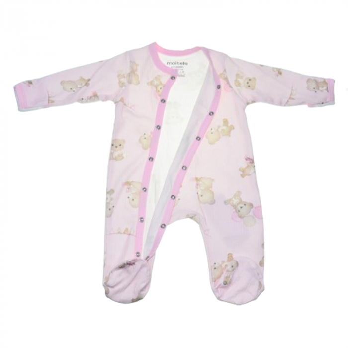 Set 2 piese salopeta cu maneca lunga si caciula pentru fete Mini Junior SETMJ-5, Roz [5]
