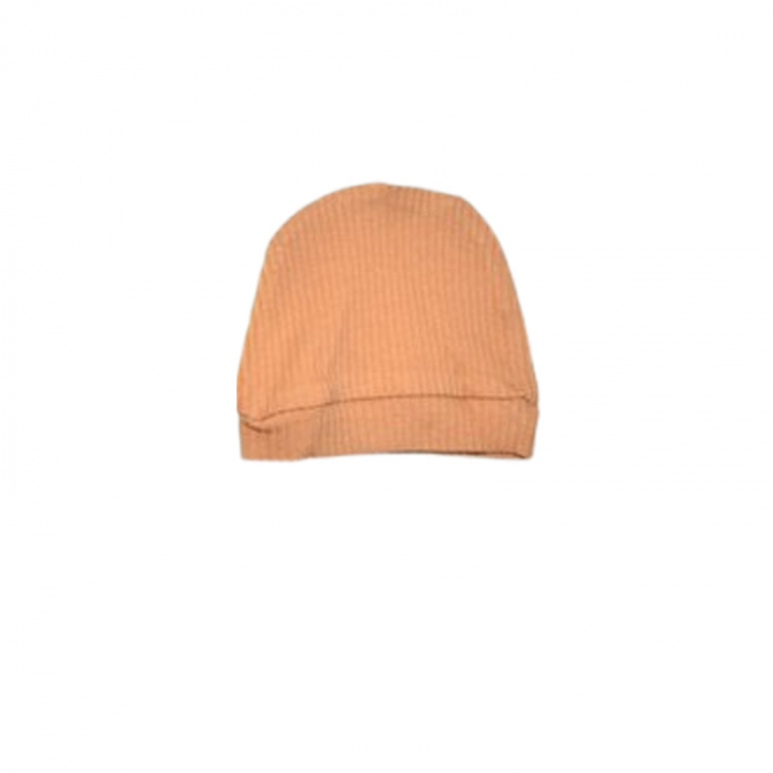 Set 2 piese salopeta cu maneca lunga si caciula, pentru prematuri, Mini Junior 233408, Maro [4]