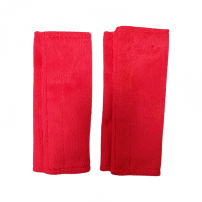 Set 2 protectii centura de siguranta, 18 cm, Mini Junior CNT052025, Rosu [2]
