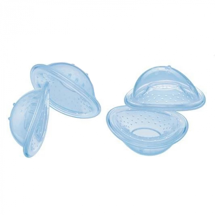 Set 6 piese colectori si protectoare pentru mameloane Nuk 252067, Transparent [3]