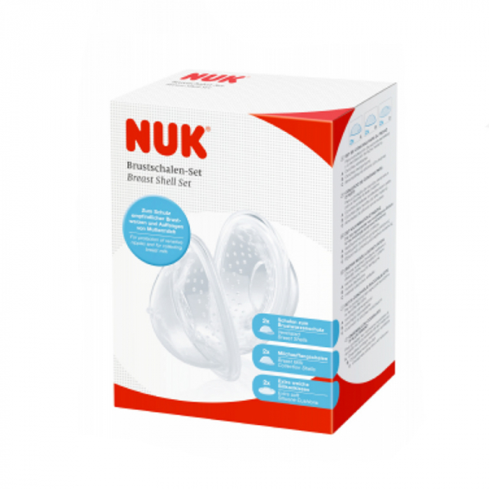 Set 6 piese colectori si protectoare pentru mameloane Nuk 252067, Transparent [6]