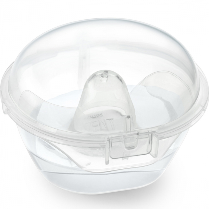 Set 2 protectii din silicon pentru mameloane M Philips Avent SCF153/03, Transparent [5]