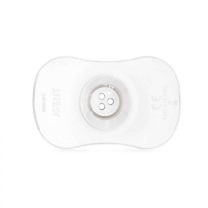 Set 2 protectii din silicon pentru mameloane M Philips Avent SCF153/03, Transparent [2]
