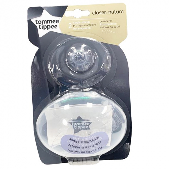 Set 2 protectii din silicon pentru mameloane Tommee Tippee 230164, Transparent [2]