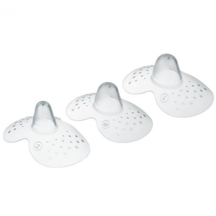Set 2 protectii din silicon pentru mameloane, marimea M, MAM 853302, Transparent [1]