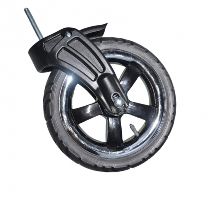 Roata față, cu osie, pentru carucior BabyActive RT1706-3, Negru [1]