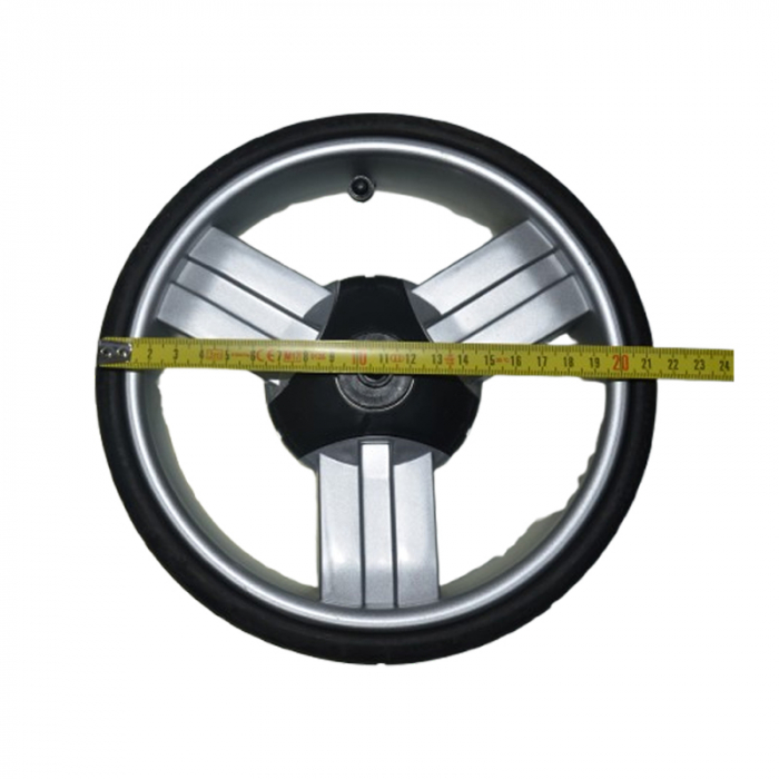 Set 2 roți față pentru carucior BabyActive RT1706-11, Negru [2]