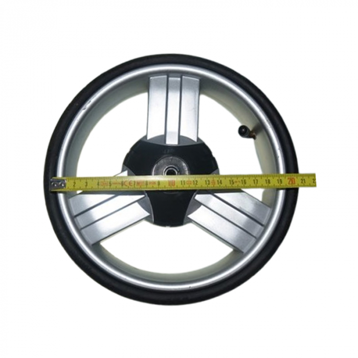 Roată față pentru carucior BabyActive RT1706-22, Negru [2]