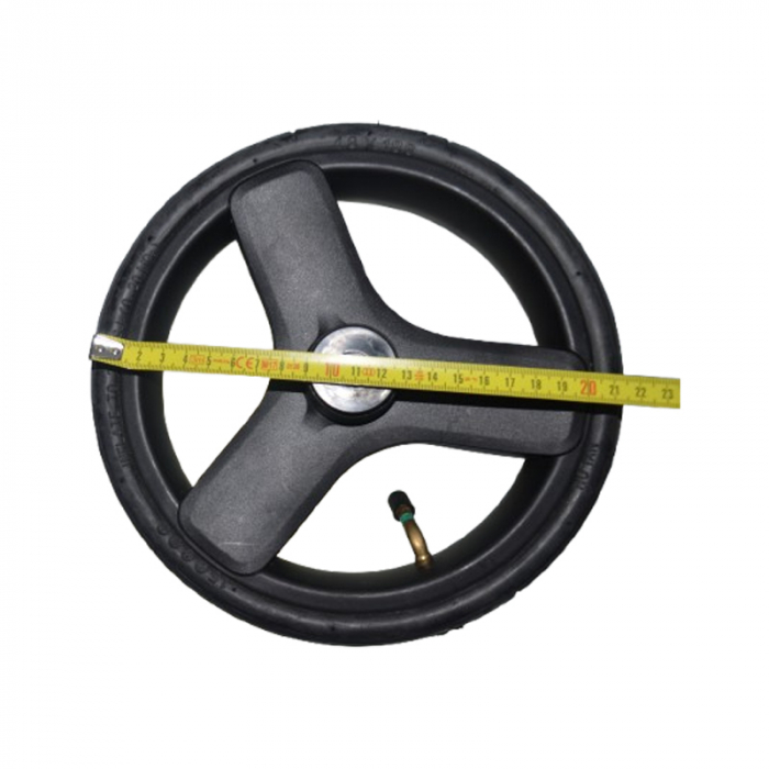 Roată față pentru carucior BabyActive RT1706-23, Negru [2]