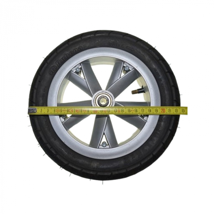Roată față pentru carucior BabyActive RT1706-24, Negru [2]
