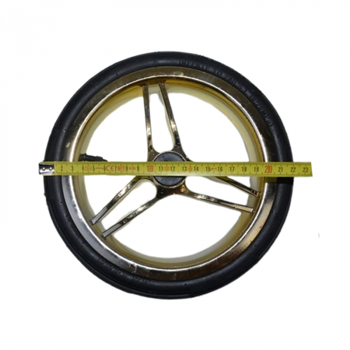 Roată față pentru carucior BabyActive RT1706-89, Negru [2]