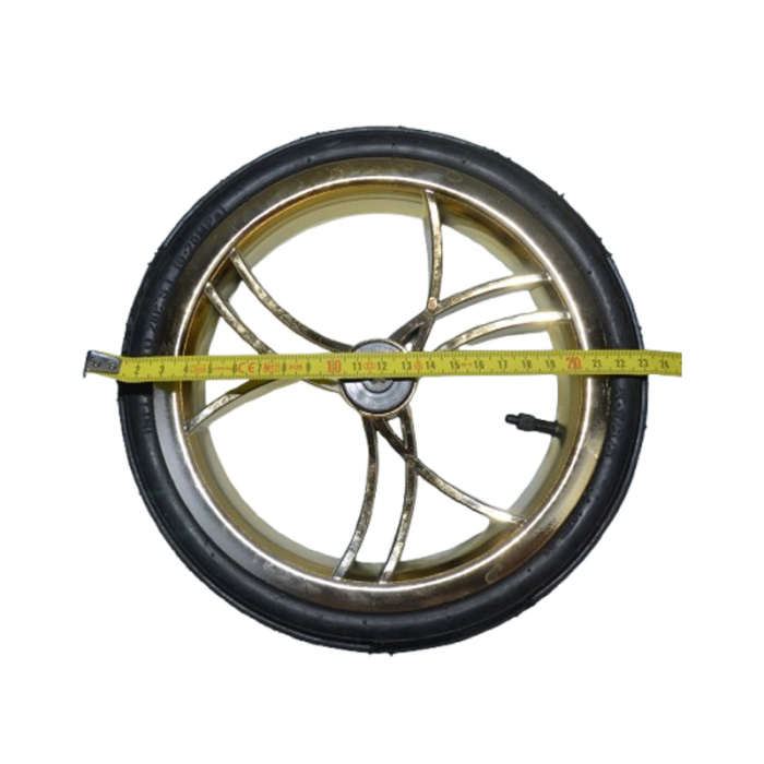 Roată față pentru carucior BabyActive RT1706-27, Negru [2]