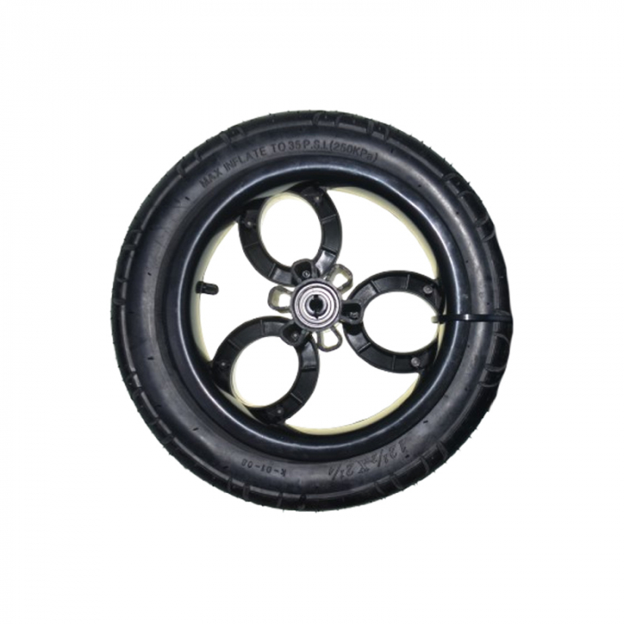 Set 2 roți față pentru carucior BabyActive RT1706-44, Negru [2]