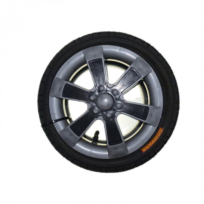 Set 2 roti față pentru carucior BabyActive, RT1706-51, Negru [1]