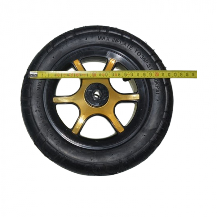 Set 2 roți față pentru carucior BabyActive RT1706-9, Negru [2]