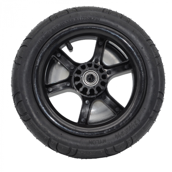 Set 2 roti spate Max Inflate TO 36P.S.I. (250KPa) pentru carucior BabyActive INFL-2, Argintiu [5]