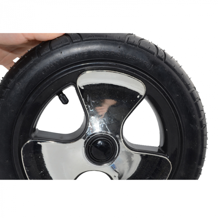 Set 2 roti spate Max Inflate TO 36P.S.I. (250KPa) pentru carucior BabyActive INFL-2, Argintiu [4]