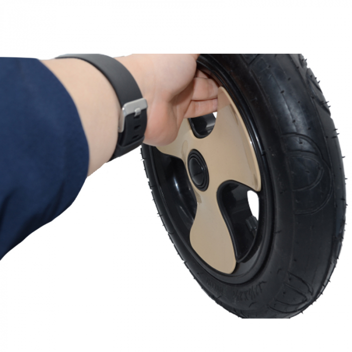 Set 2 roti fata Max Inflate TO 10 x 2 (54-52) 36P.S.I. (250KPa) pentru carucior BabyActive INFL-4, Crem [2]