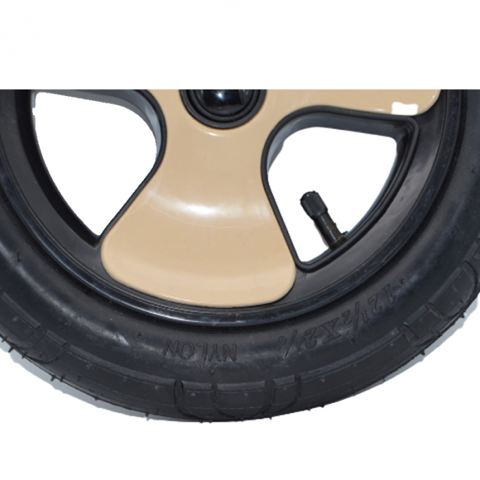 Set 2 roti fata Max Inflate TO 10 x 2 (54-52) 36P.S.I. (250KPa) pentru carucior BabyActive INFL-4, Crem [3]