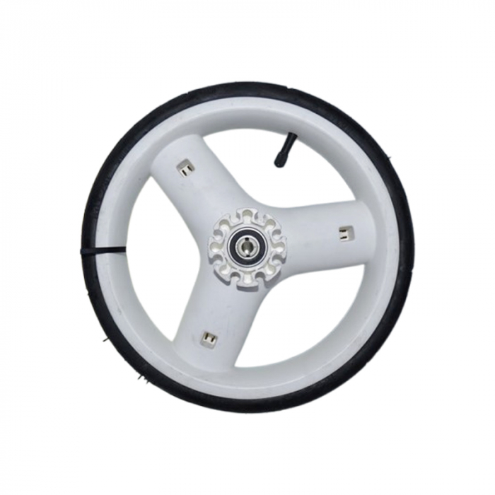 Set 2 roti spate pentru carucior, BabyActive RT1706-48, Alb [3]