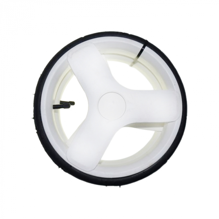 Set 2 roti spate pentru carucior, BabyActive RT1706-48, Alb [1]