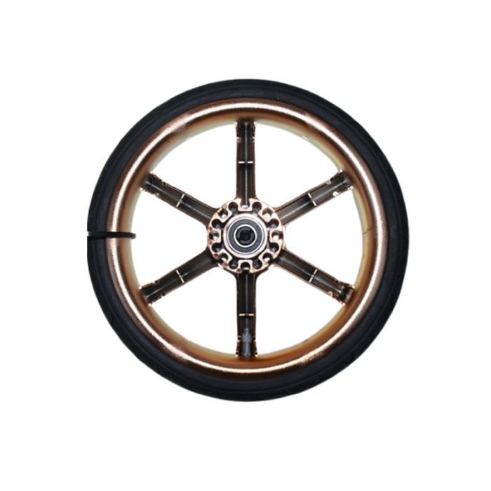 Set 2 roti spate pentru carucior, BabyActive RT1706-49, Negru [3]